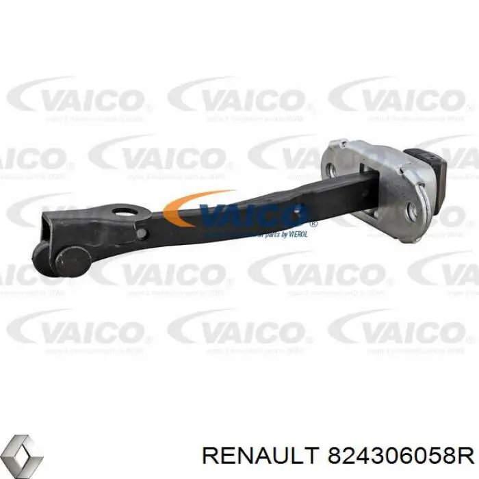 824306058R Renault (RVI) limitador traseiro de abertura de porta