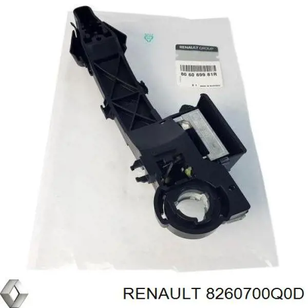 8260700Q0D Renault (RVI) Держатель наружной ручки задней распашной двери правой