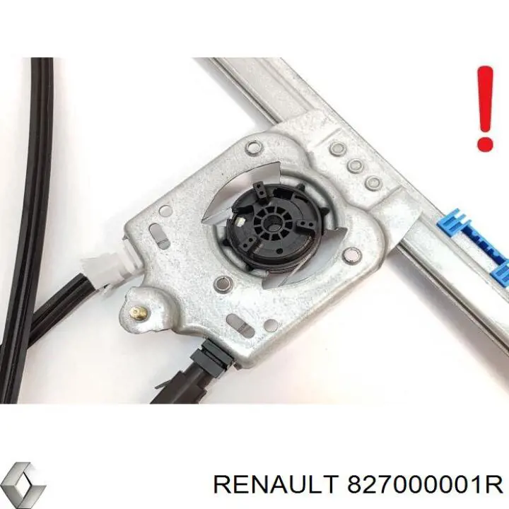 Механизм стеклоподъемника двери задней правой 827000001R Renault (RVI)
