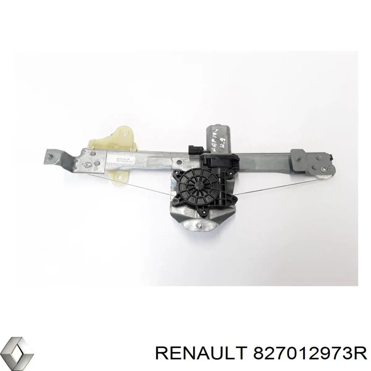 827012973R Renault (RVI) mecanismo de acionamento de vidro da porta traseira esquerda