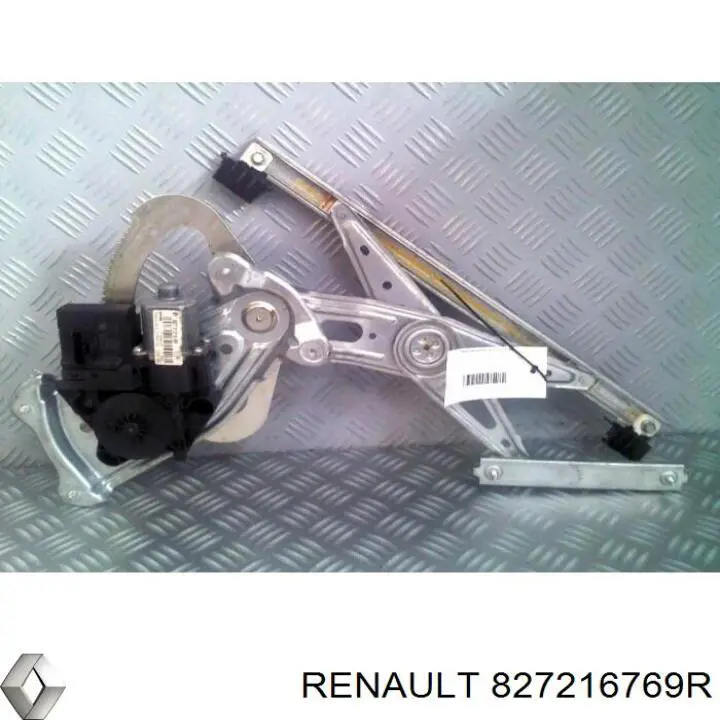 827216769R Renault (RVI) mecanismo de acionamento de vidro da porta traseira esquerda
