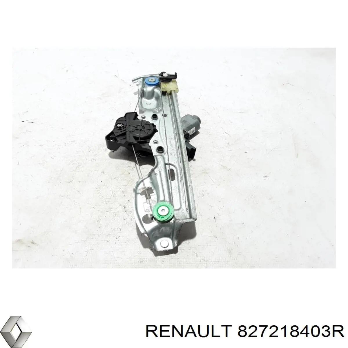 827218403R Renault (RVI) mecanismo de acionamento de vidro da porta traseira esquerda