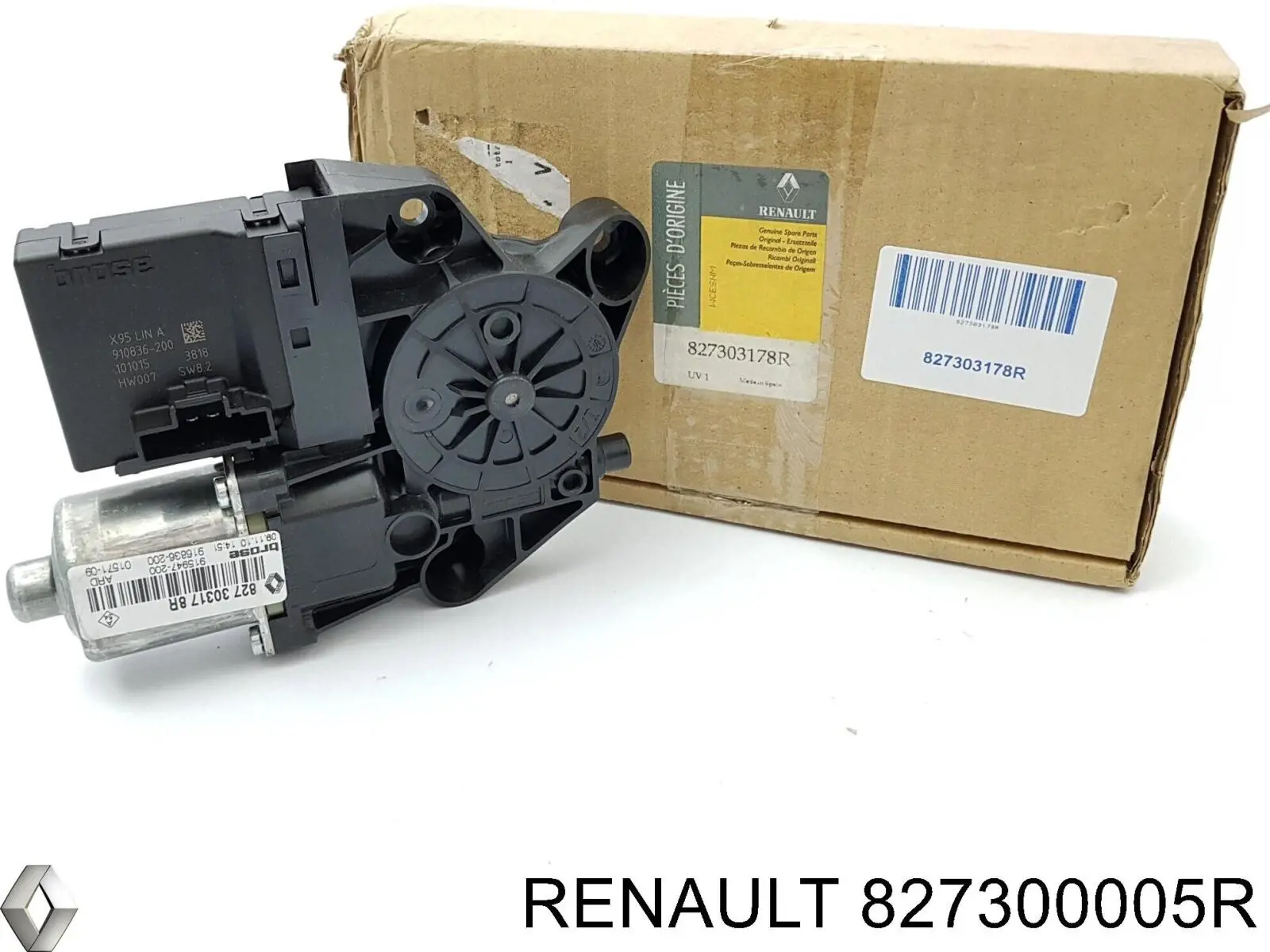 Мотор стеклоподъемника двери задней правой 827300005R Renault (RVI)