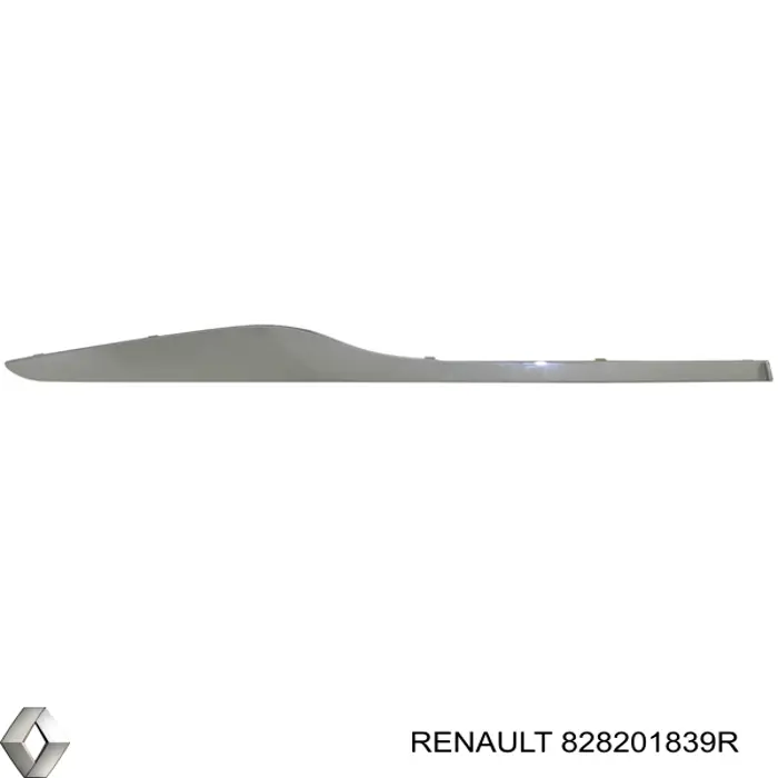 Молдинг двери задней правой Renault (RVI) 828201839R цена, от 28.60 USD