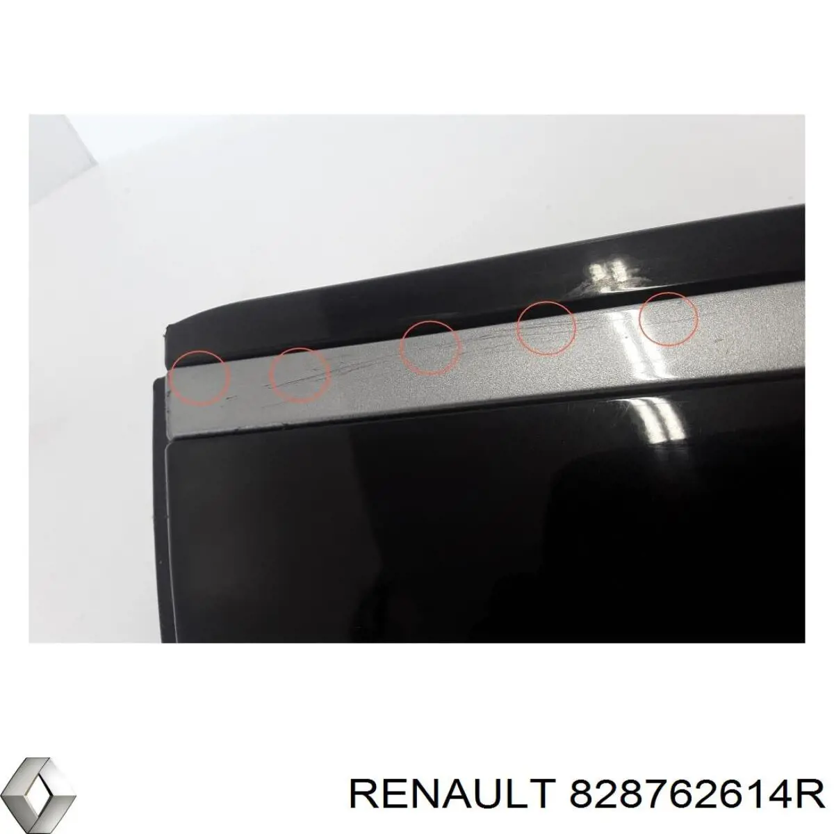 Молдинг двери задней правой Renault (RVI) 828762614R