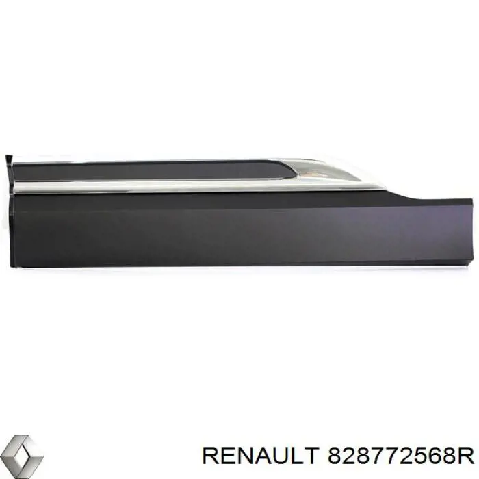 Молдинг двери задней левой нижний 828772568R Renault (RVI)