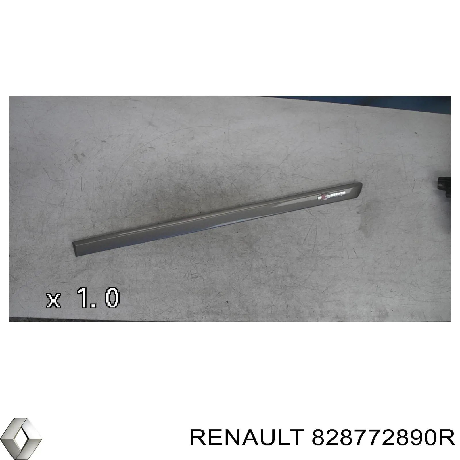 Купить 828772890R Renault (RVI) Молдинг двери задней левой нижний