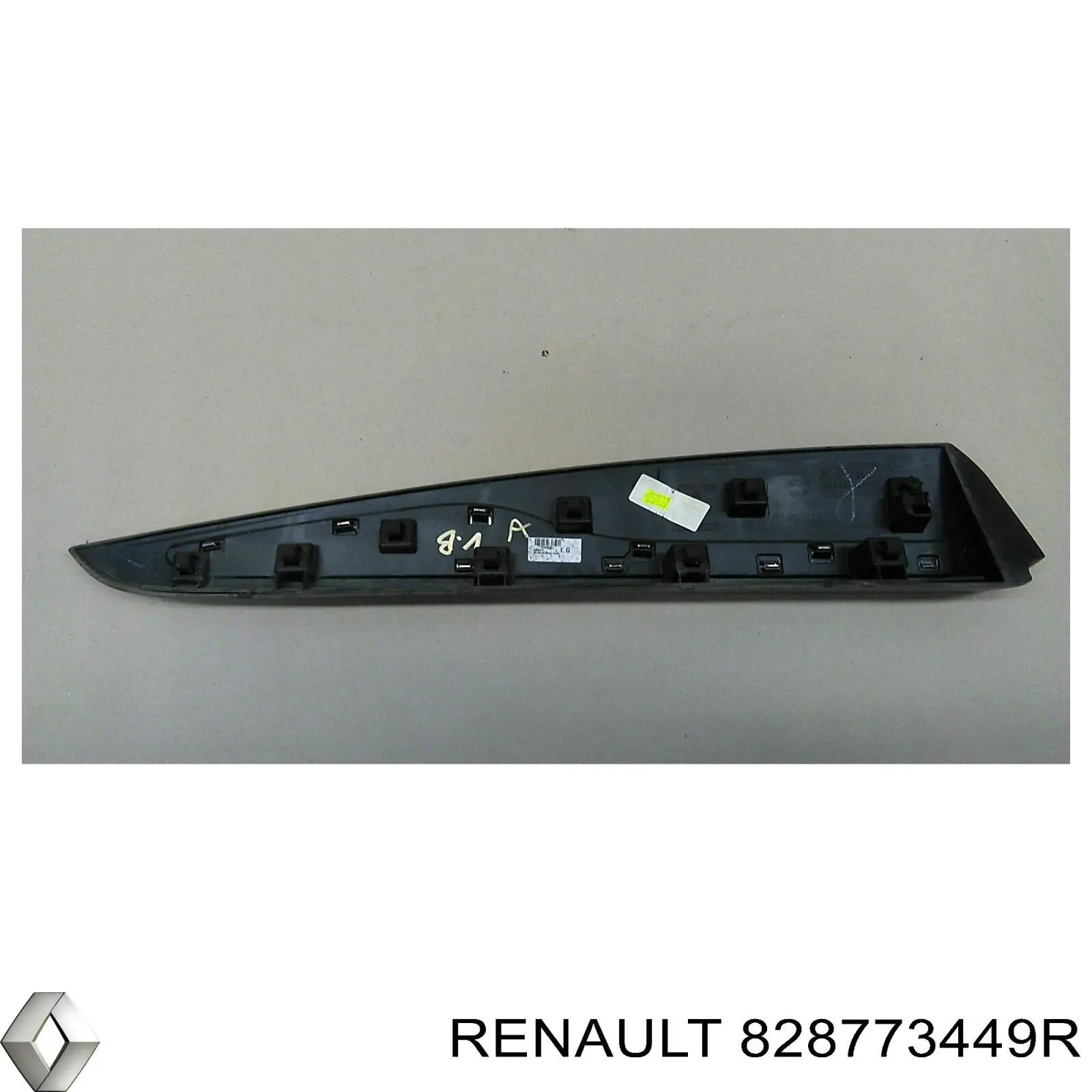 Молдинг двери задней левой Renault (RVI) 828773449R цена, от 34.13 USD