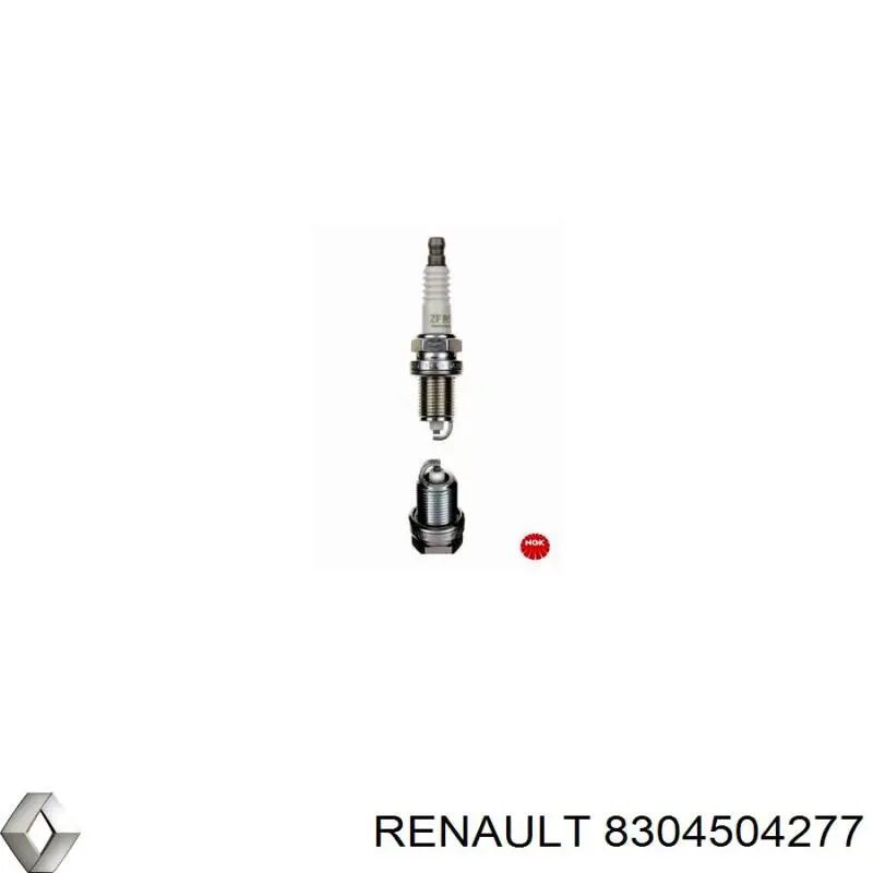 Свечи зажигания 8304504277 Renault (RVI)