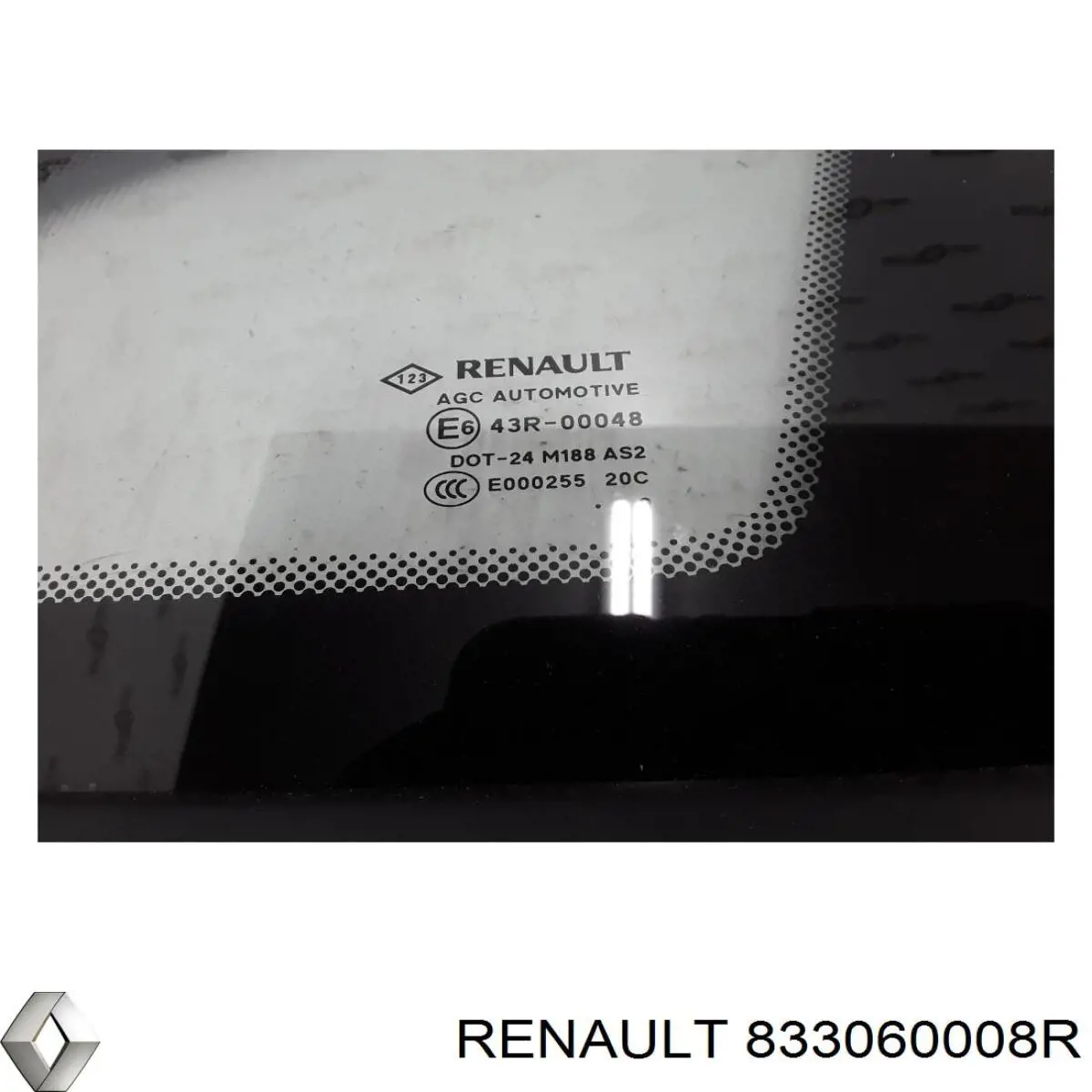 Купить 833060008R Renault (RVI) Стекло кузова (багажного отсека) правое