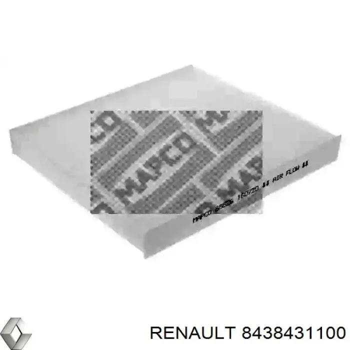 Купить 8438431100 Renault (RVI) Фильтр салона угольный