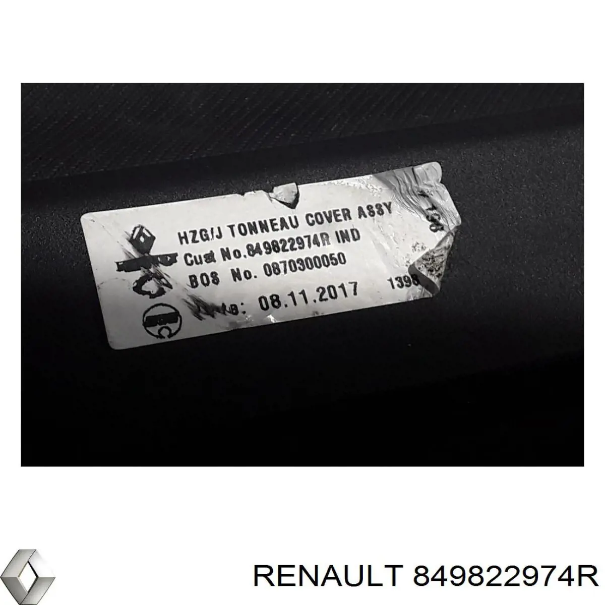 Купить 849822974R Renault (RVI) Шторка багажного отсека