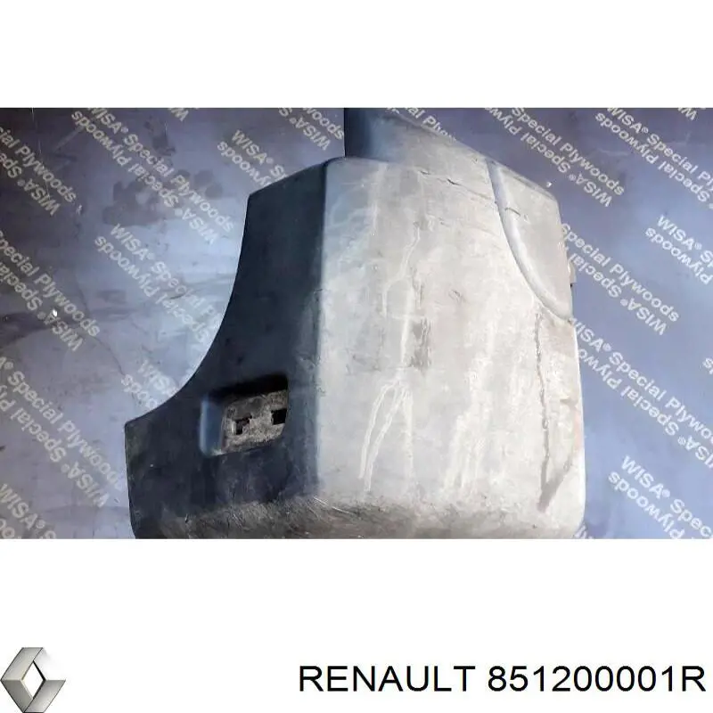 851200001R Renault (RVI) бампер задний, правая часть