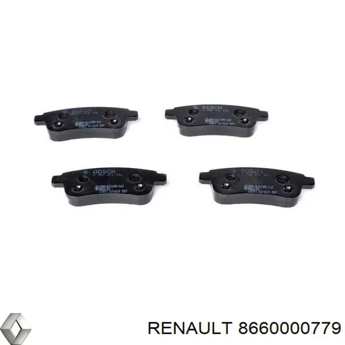 8660000779 Renault (RVI) колодки тормозные задние дисковые