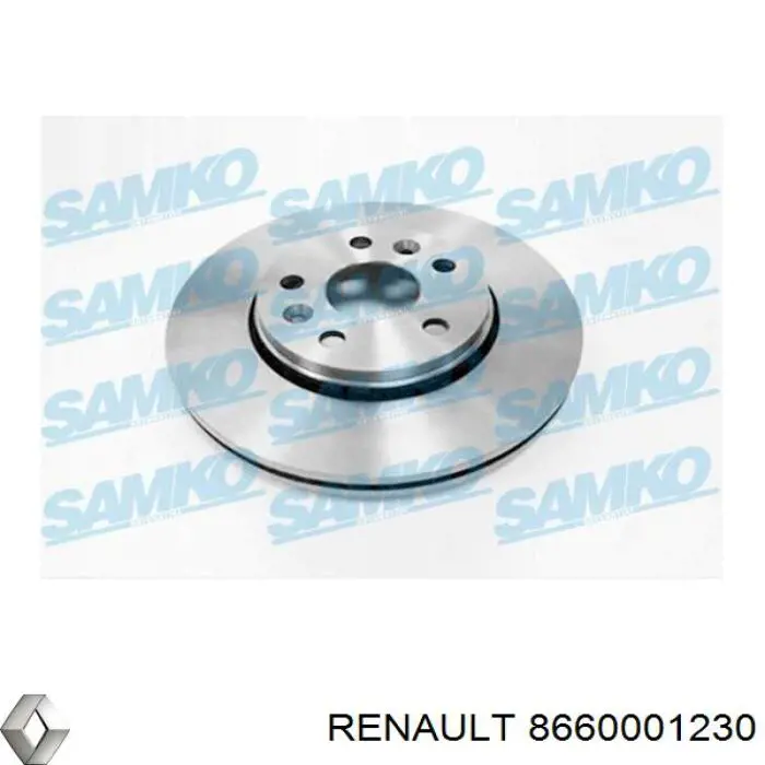 Тормоз дисковый передний Renault (RVI) 8660001230 цена, от 40.33 USD
