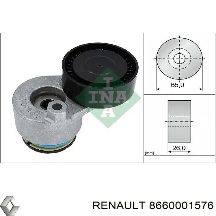 Ремень агрегатов приводной, комплект Renault (RVI) 8660001576 цена, от 52.81 USD