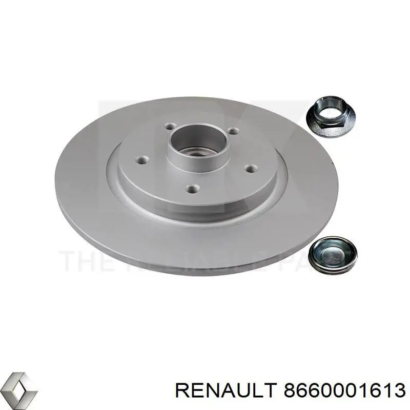 Тормозные диски 8660001613 Renault (RVI)