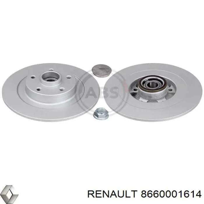 Задний тормозной диск Renault (RVI) 8660001614 цена, от 87.28 USD
