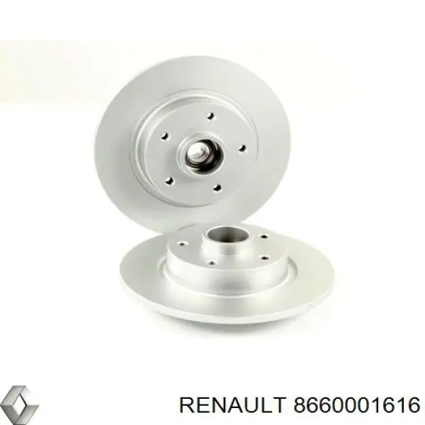 Тормозные диски 8660001616 Renault (RVI)
