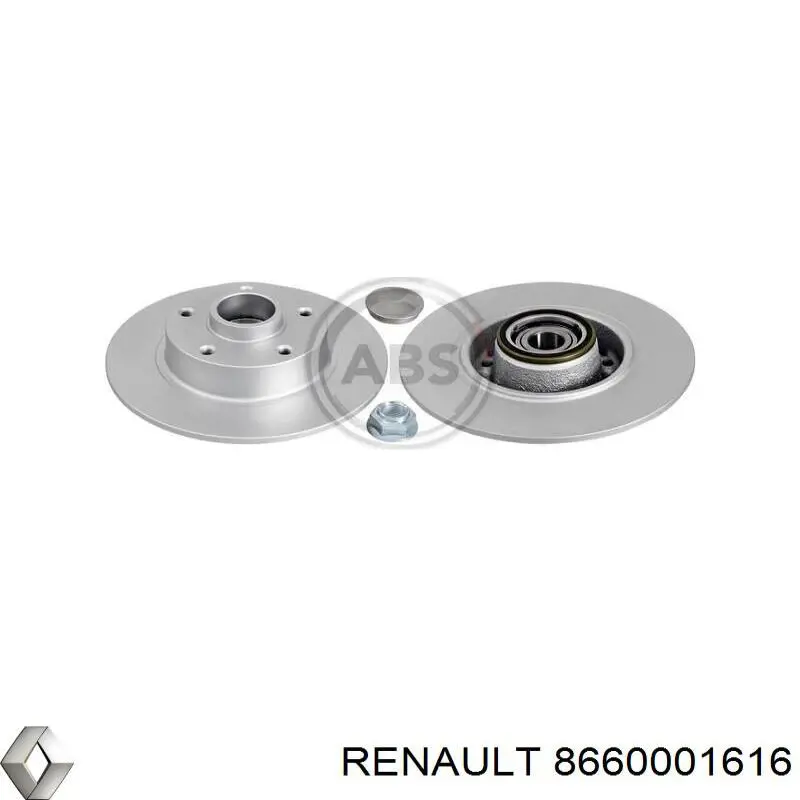 Купить 8660001616 Renault (RVI) Диск тормозной задний
