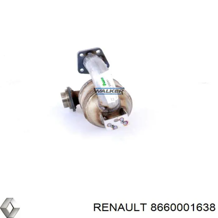 Каталитический нейтрализатор отработавших газов Renault (RVI) 8660001638 цена, от 310.21 USD