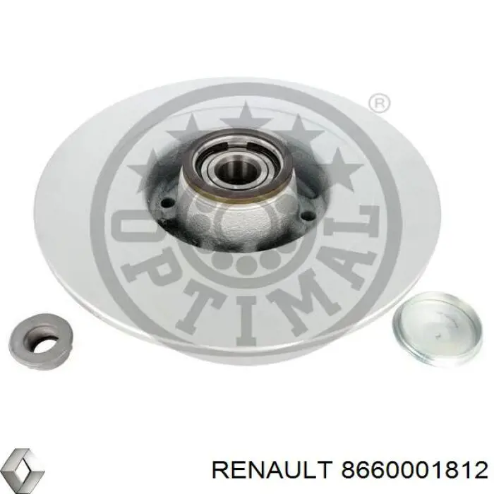 Тормозные диски 8660001812 Renault (RVI)