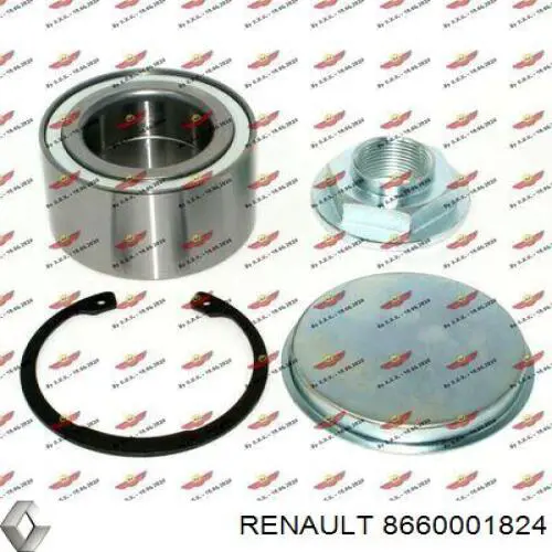 Подшипники задней ступицы Renault (RVI) 8660001824 цена, от 37.74 USD