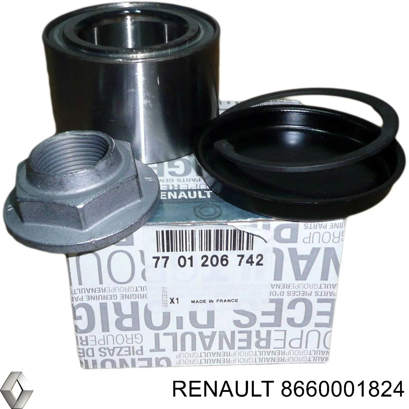 Подшипник задней ступицы 8660001824 Renault (RVI)