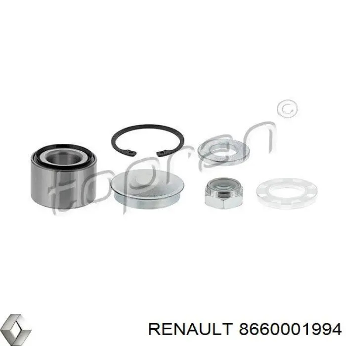 8660001994 Renault (RVI) подшипник ступицы задней