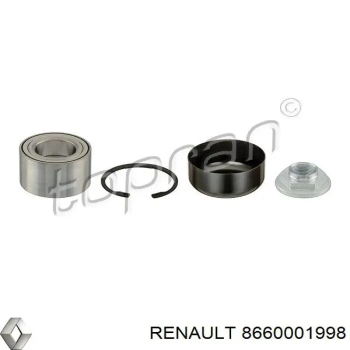 8660001998 Renault (RVI) подшипник ступицы задней