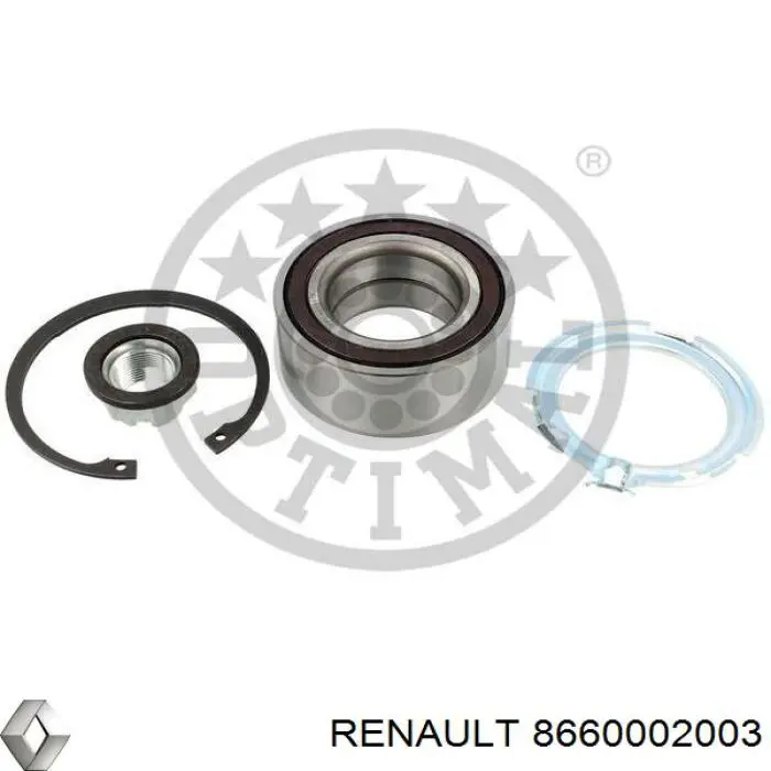 Cojinete de rueda delantero 8660002003 Renault (RVI)