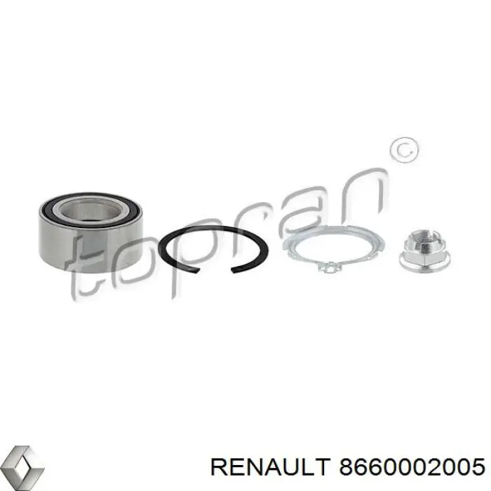 8660002005 Renault (RVI) подшипник ступицы передней
