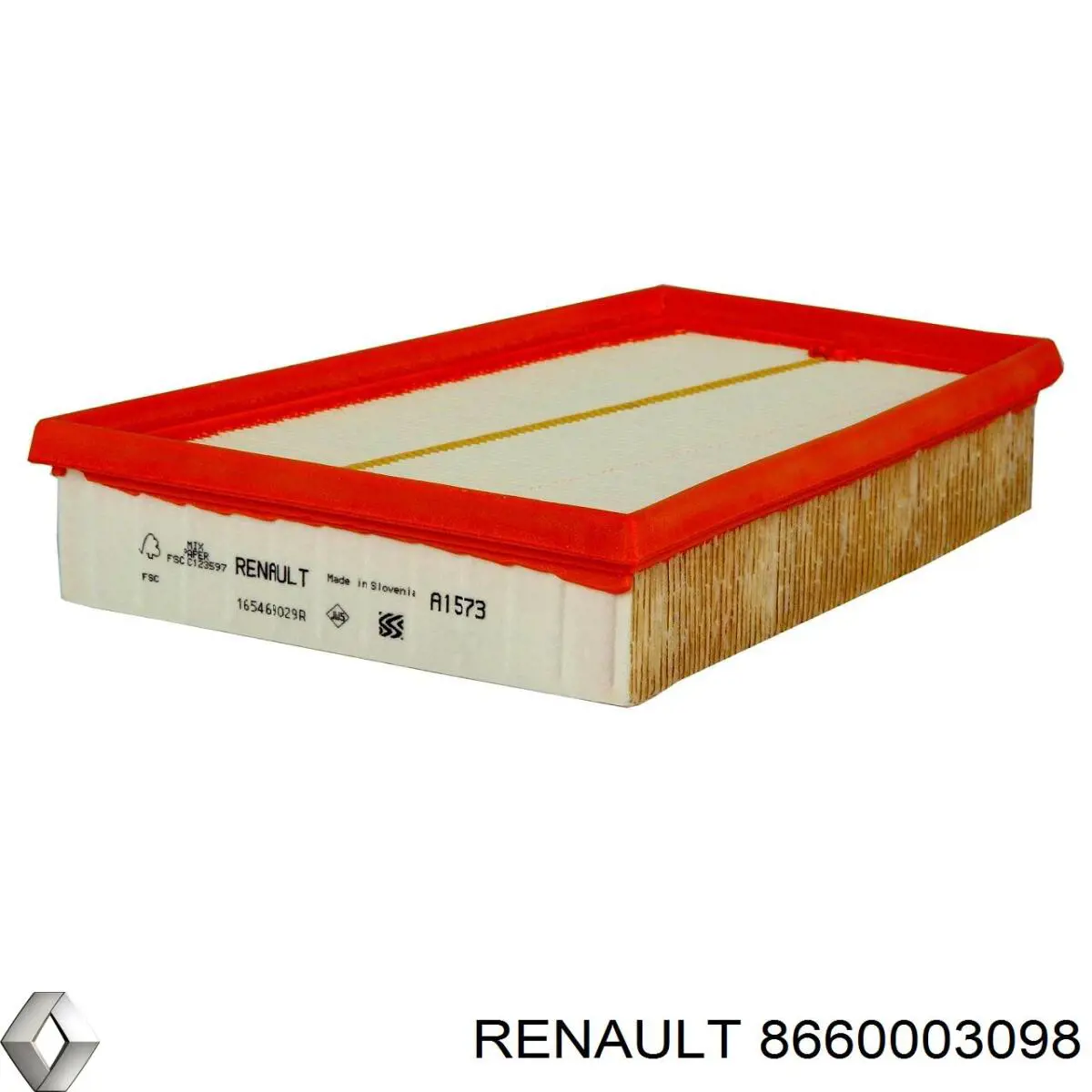 Воздушный фильтр 8660003098 Renault (RVI)