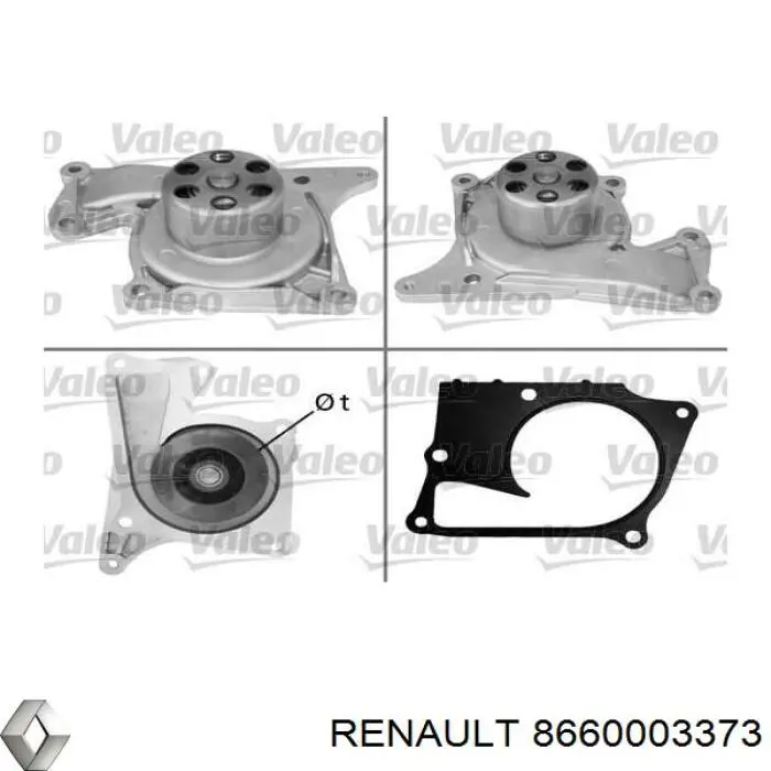 Купить 8660003373 Renault (RVI) Насос охлаждения