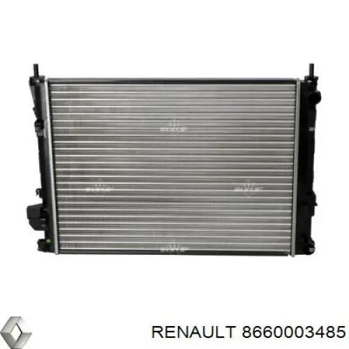 Купить 8660003485 Renault (RVI) Радиатор водяной