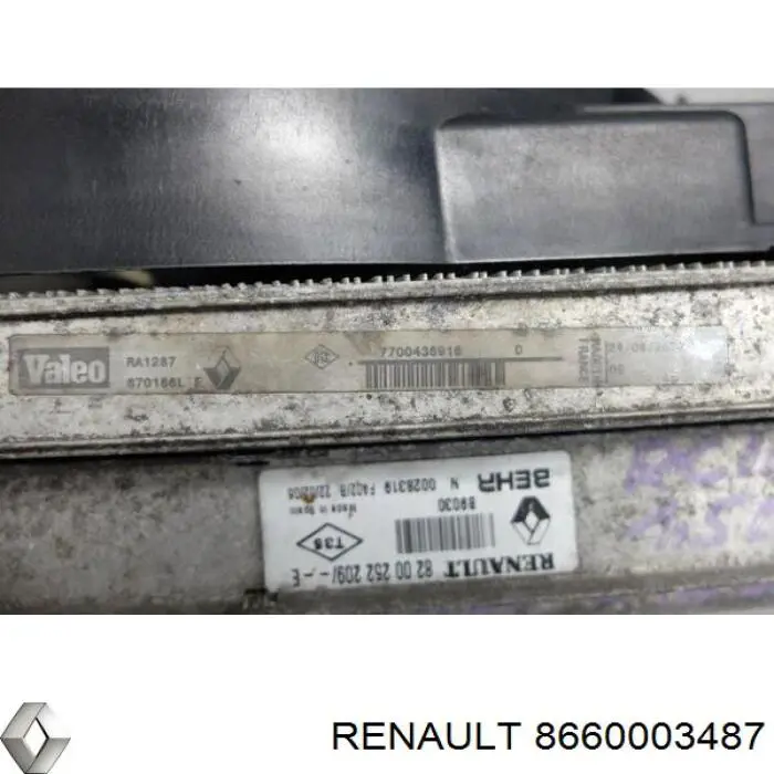 Радиатор 8660003487 Renault (RVI)