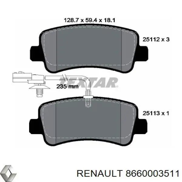 8660003511 Renault (RVI)