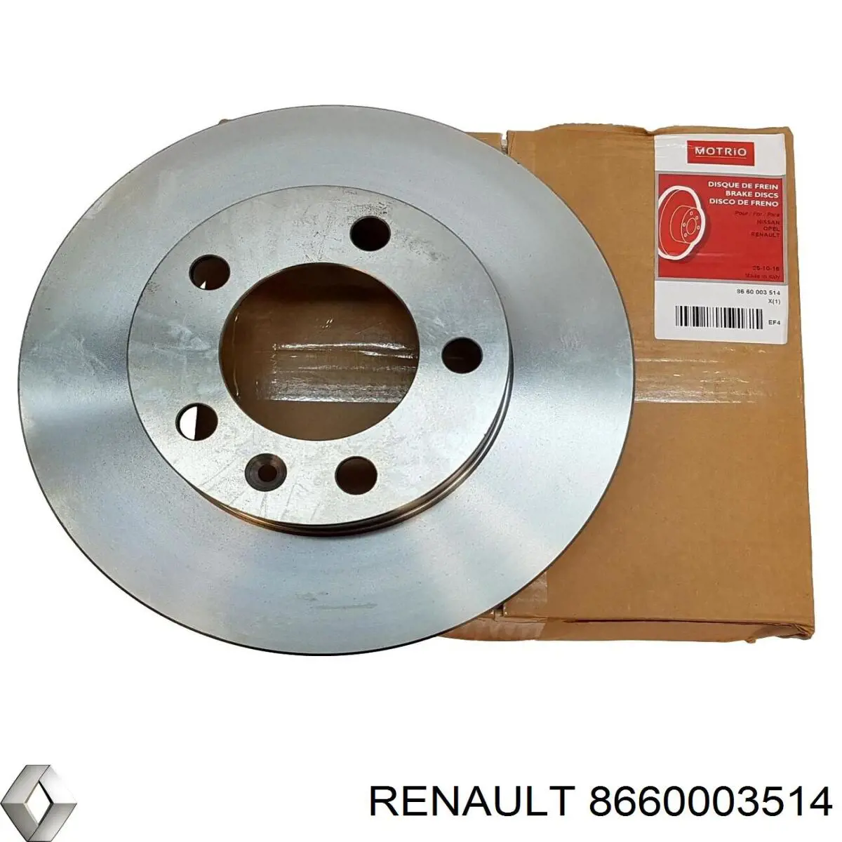 Передние тормозные диски 8660003514 Renault (RVI)