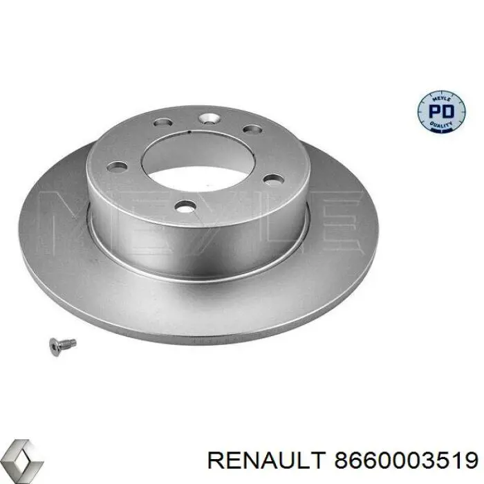 Тормозные диски 8660003519 Renault (RVI)