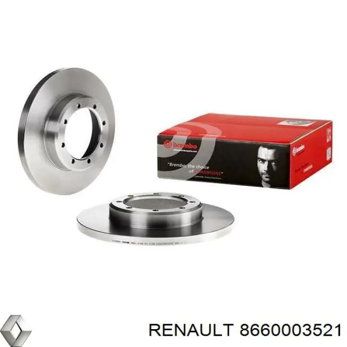 Задний тормозной диск Renault (RVI) 8660003521 цена, от 53.15 USD