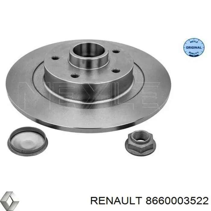 8660003522 Renault (RVI) диск тормозной задний