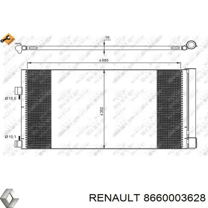 8660003628 Renault (RVI) Конденсатор