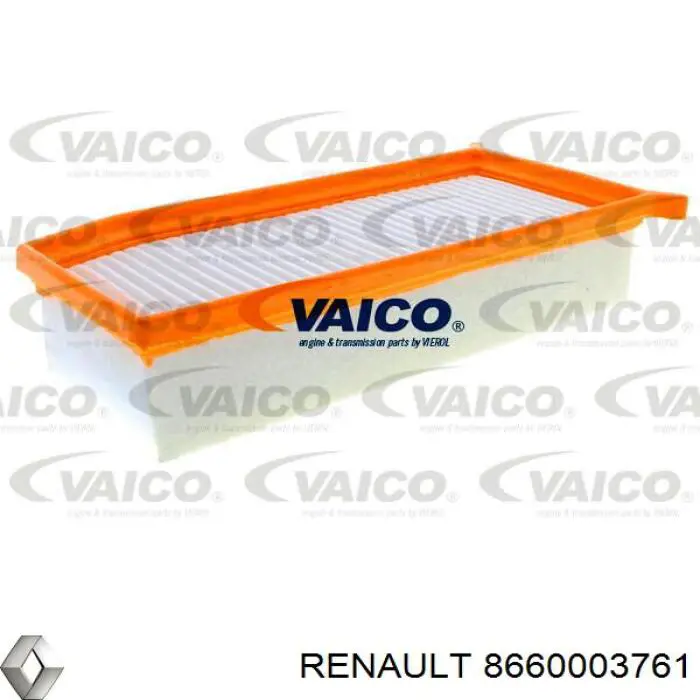 Filtro de aire 8660003761 Renault (RVI)