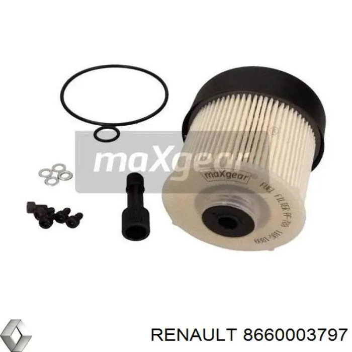 Фильтр тонкой очистки топлива Renault (RVI) 8660003797 цена, от 14.84 USD