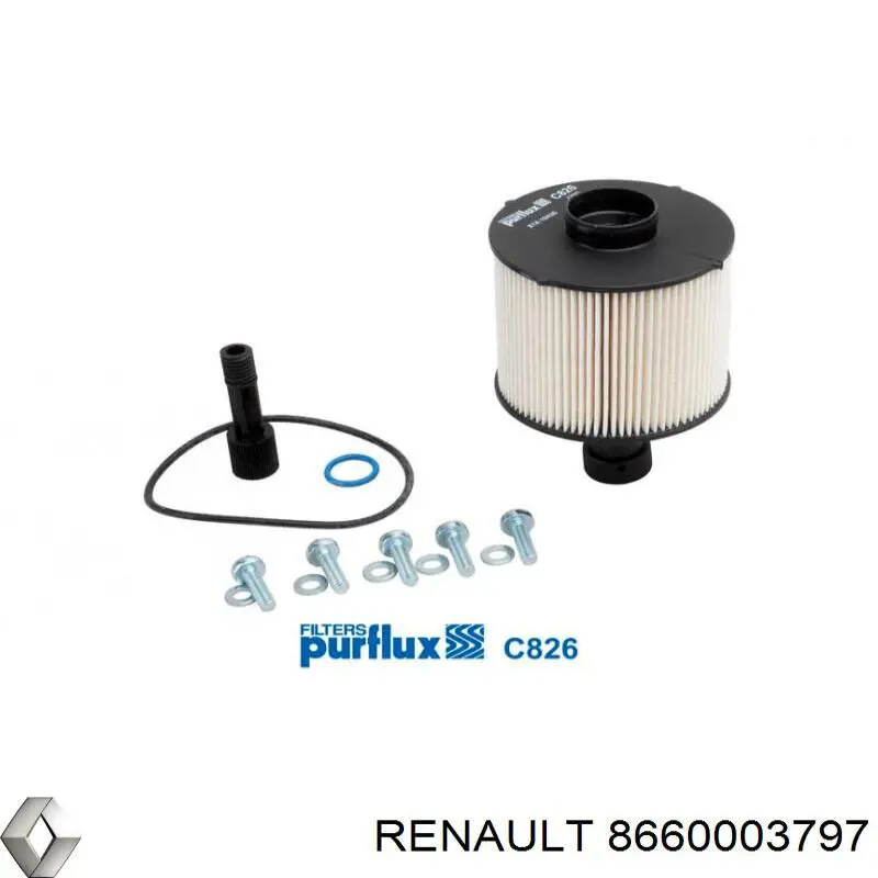 Фильтр топливный Renault (RVI) 8660003797