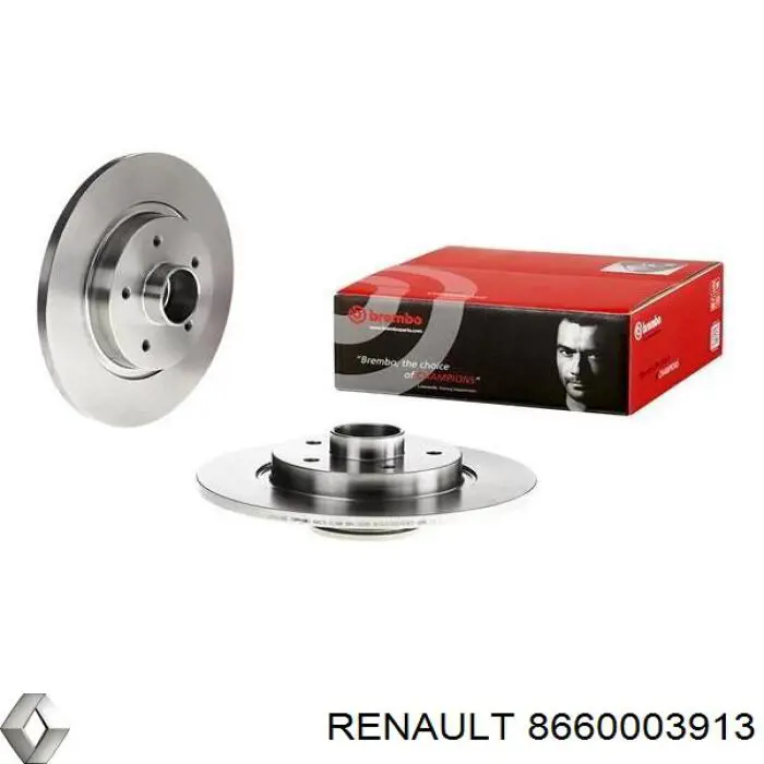 Тормозные диски 8660003913 Renault (RVI)