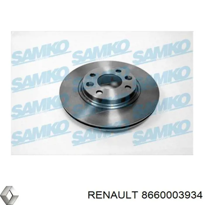 Тормоз дисковый передний Renault (RVI) 8660003934 цена, от 35.15 USD