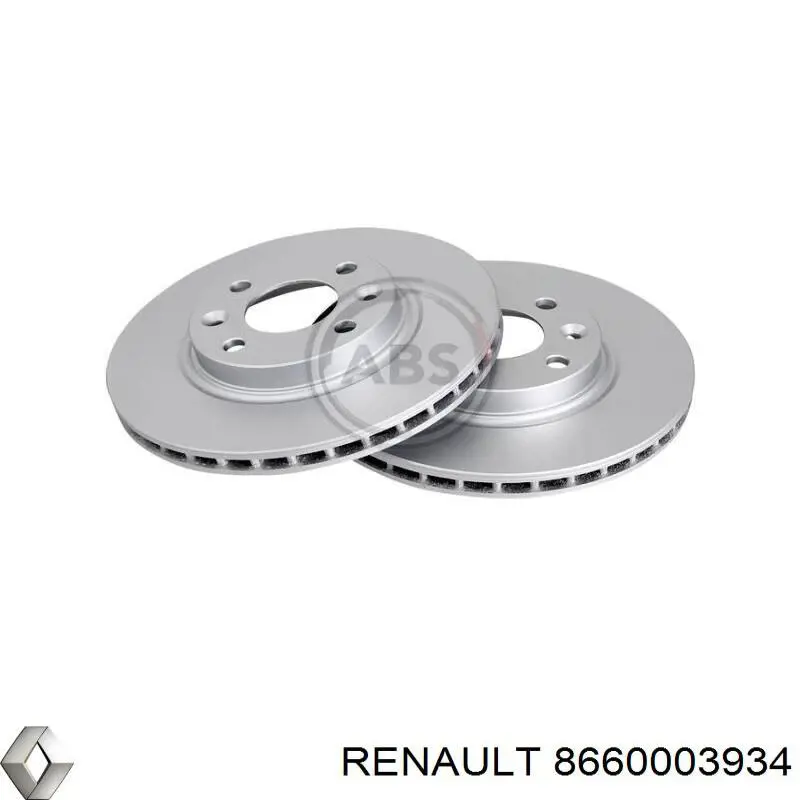 8660003934 Renault (RVI) диск тормозной передний