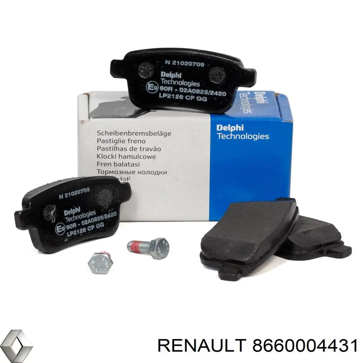 Купить 8660004431 Renault (RVI) Колодки тормозные задние, дисковые