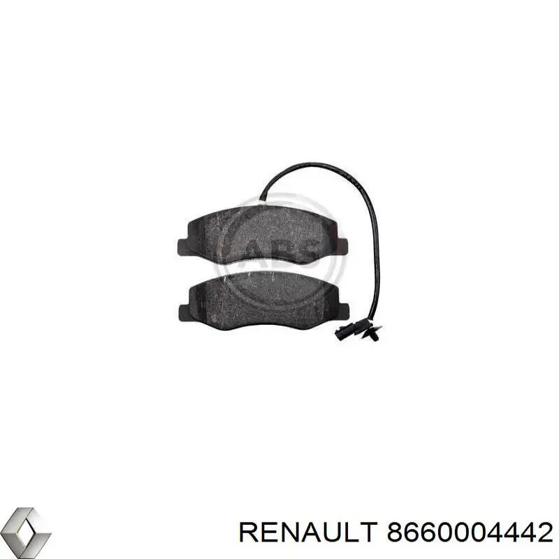 Задние тормозные колодки 8660004442 Renault (RVI)